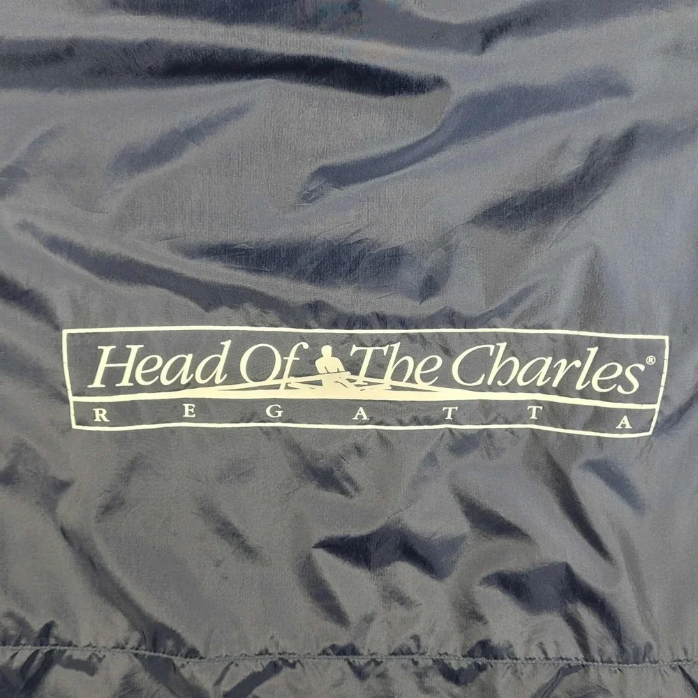 J. Crew Oarsman Windbreaker Jacket Men's XL Blue Head Of The Charles Regatta